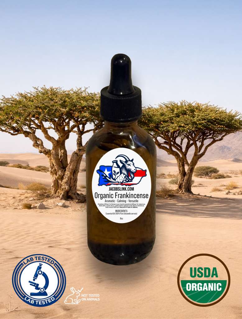 Organic Frankincense Essential Oil — USDA Organic, 100% Pure