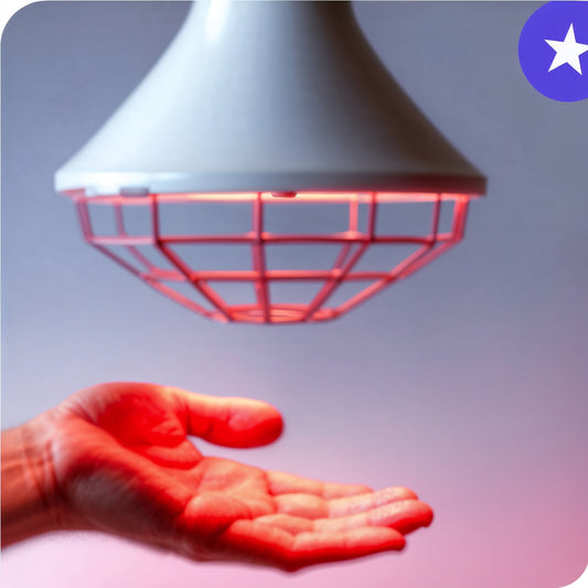 Red Light Therapy Lamp with Clamp & Bulb Guard
